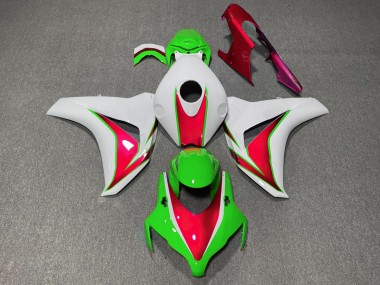 Grün & Rot Glänzend 2008-2011 Honda CBR1000RR Motorrad Verkleidung