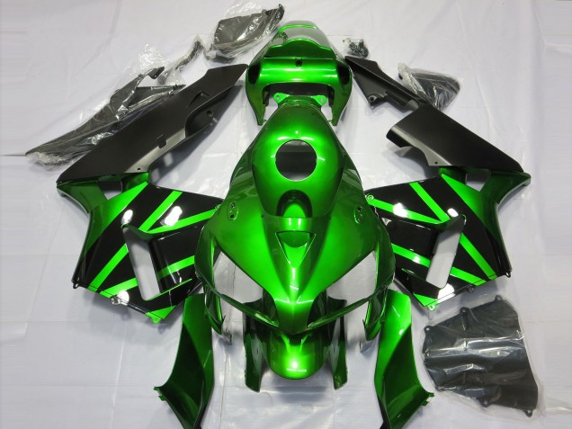 Grün & Schwarz 2005-2006 Honda CBR600RR Motorrad Verkleidung Grün & Schwarz 2005-2006 Honda CBR600RR Motorrad Verkleidung
