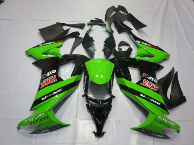 Grün & Schwarz 2008-2010 Kawasaki ZX10R Motorrad Verkleidung