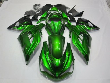 Grün Schwarz 2012-2021 Kawasaki ZX14R Motorrad Verkleidung