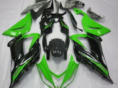 Grün & Schwarz 2013-2018 Kawasaki ZX6R Motorrad Verkleidung