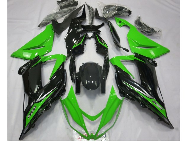 Grün & Schwarz 2013-2018 Kawasaki ZX6R Motorrad Verkleidung Grün & Schwarz 2013-2018 Kawasaki ZX6R Motorrad Verkleidung
