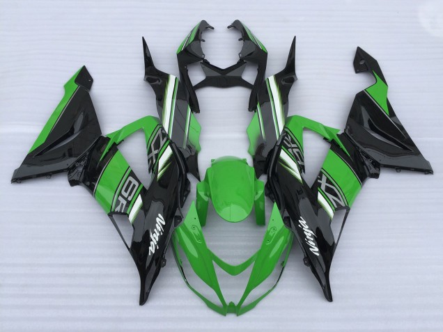 Grün & Schwarz Glanz 2013-2018 Kawasaki ZX6R Motorrad Verkleidung Grün & Schwarz Glanz 2013-2018 Kawasaki ZX6R Motorrad Verkleidung
