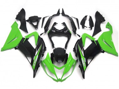 Grün & Schwarz Leuchtend OEM-Stil 2013-2018 Kawasaki ZX6R Motorrad Verkleidung
