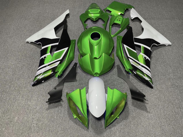 Grün Schwarz & Weiß OEM-Stil 2008-2016 Yamaha R6 Motorrad Verkleidung Grün Schwarz & Weiß OEM-Stil 2008-2016 Yamaha R6 Motorrad Verkleidung
