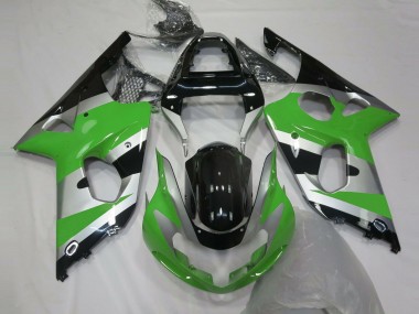 Grün Silber OEM Stil 2000-2002 Suzuki GSXR 1000 Motorrad Verkleidung