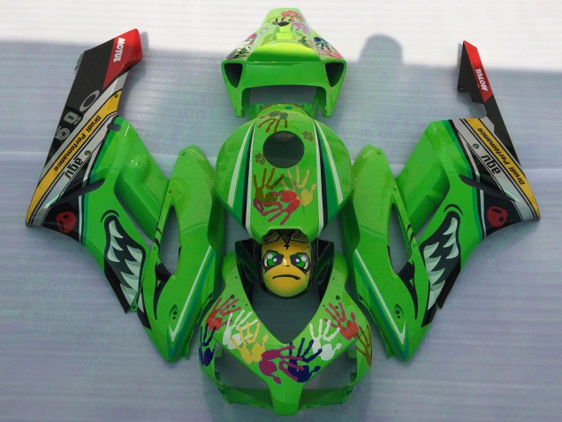 Grüner Hai 2004-2005 Honda CBR1000RR Motorrad Verkleidung Grüner Hai 2004-2005 Honda CBR1000RR Motorrad Verkleidung