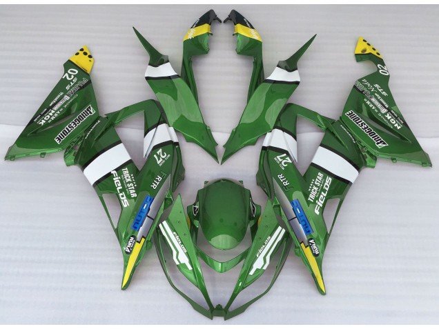 Grüner Logostil 2013-2018 Kawasaki ZX6R Motorrad Verkleidung Grüner Logostil 2013-2018 Kawasaki ZX6R Motorrad Verkleidung