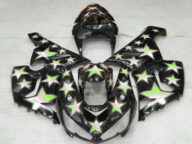 Grüner Stern 2005-2006 Kawasaki ZX6R Motorrad Verkleidung Grüner Stern 2005-2006 Kawasaki ZX6R Motorrad Verkleidung
