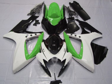Grüner Stern 2006-2007 Suzuki GSXR 600-750 Motorrad Verkleidung