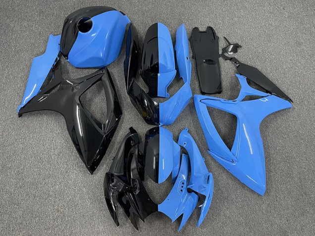 Halbblau & Schwarz 2006-2007 Suzuki GSXR 600-750 Motorrad Verkleidung Halbblau & Schwarz 2006-2007 Suzuki GSXR 600-750 Motorrad Verkleidung