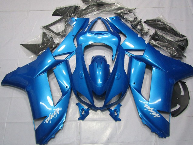 Hellblau 2007-2008 Kawasaki ZX6R Motorrad Verkleidung Hellblau 2007-2008 Kawasaki ZX6R Motorrad Verkleidung
