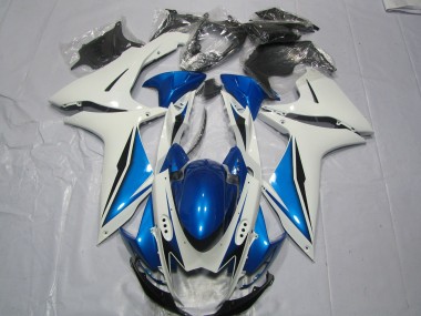 Hellblau & Weiß 2011-2024 Suzuki GSXR 600-750 Motorrad Verkleidung