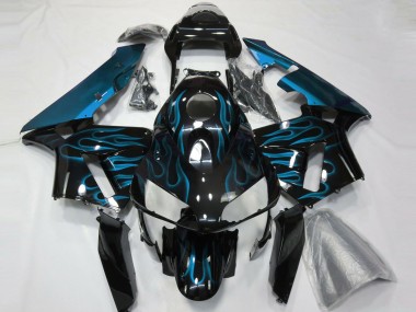 Hellblau Flamme 2003-2004 Honda CBR600RR Motorrad Verkleidung
