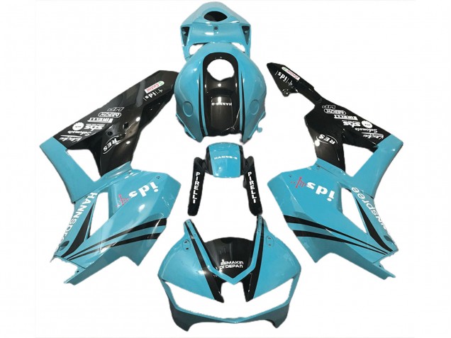 Hellblau & Logos 2013-2023 Honda CBR600RR Motorrad Verkleidung Hellblau & Logos 2013-2023 Honda CBR600RR Motorrad Verkleidung
