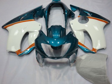 Hellblau & Orange 1999-2000 Honda CBR600 F4 Motorrad Verkleidung