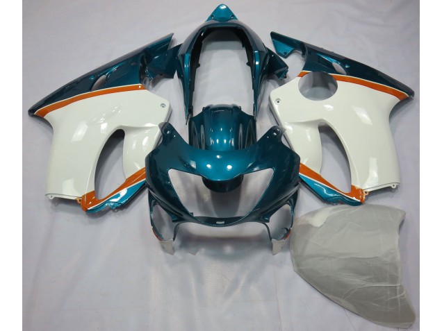 Hellblau & Orange 1999-2000 Honda CBR600 F4 Motorrad Verkleidung Hellblau & Orange 1999-2000 Honda CBR600 F4 Motorrad Verkleidung