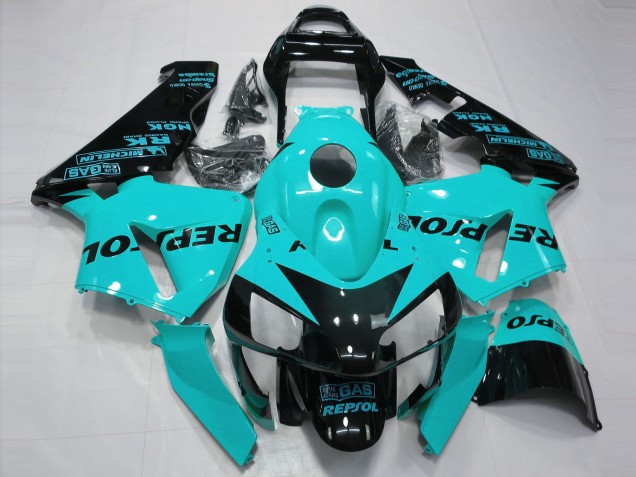 Hellblau Repsol 2003-2004 Honda CBR600RR Motorrad Verkleidung Hellblau Repsol 2003-2004 Honda CBR600RR Motorrad Verkleidung