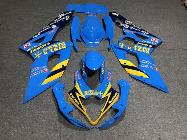 Hellblau Rizla 2005-2006 Suzuki GSXR 1000 Motorrad Verkleidung Hellblau Rizla 2005-2006 Suzuki GSXR 1000 Motorrad Verkleidung