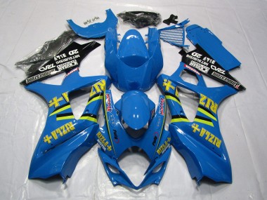 Hellblau Rizla 2007-2008 Suzuki GSXR 1000 Motorrad Verkleidung