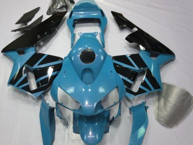 Hellblau & Schwarz Glänzend 2003-2004 Honda CBR600RR Motorrad Verkleidung