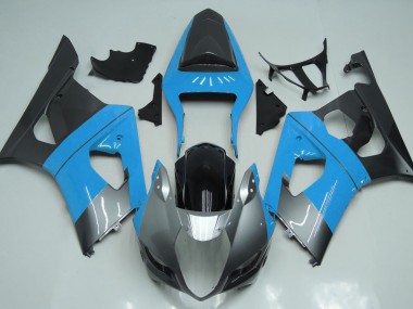 Hellblau Silber & Schwarz 2003-2004 Suzuki GSXR 1000 Motorrad Verkleidung