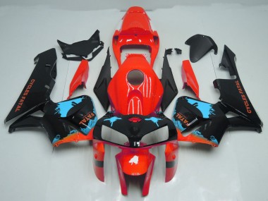 Hellblaue Spritzer Auf Rot 2005-2006 Honda CBR600RR Motorrad Verkleidung