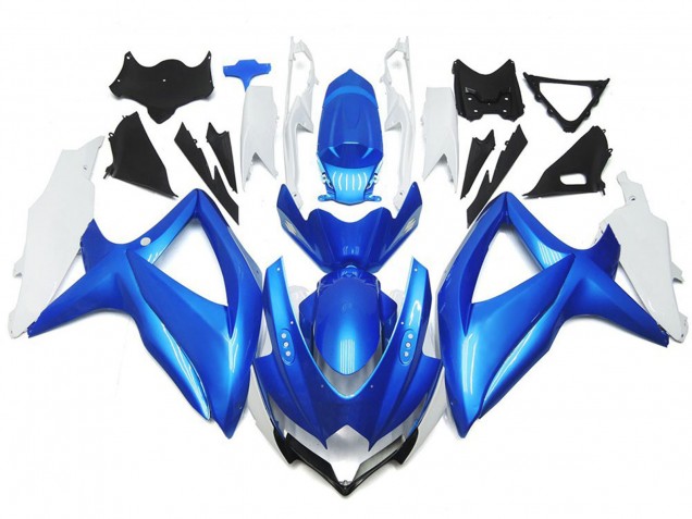 Hellblauer & Weißer Custom-Stil 2008-2010 Suzuki GSXR 600-750 Motorrad Verkleidung Hellblauer & Weißer Custom-Stil 2008-2010 Suzuki GSXR 600-750 Motorrad Verkleidung