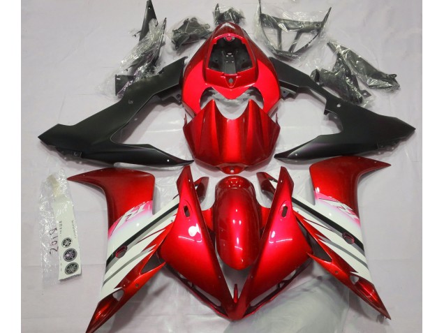 Helles Rot & Weiß 2004-2006 Yamaha R1 Motorrad Verkleidung Helles Rot & Weiß 2004-2006 Yamaha R1 Motorrad Verkleidung