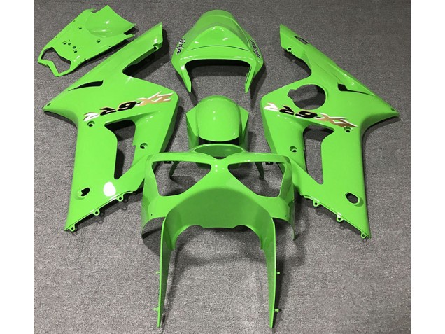 Hellgrün 2003-2004 Kawasaki ZX6R Motorrad Verkleidung Hellgrün 2003-2004 Kawasaki ZX6R Motorrad Verkleidung