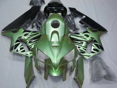 Hellgrün Flamme 2005-2006 Honda CBR600RR Motorrad Verkleidung