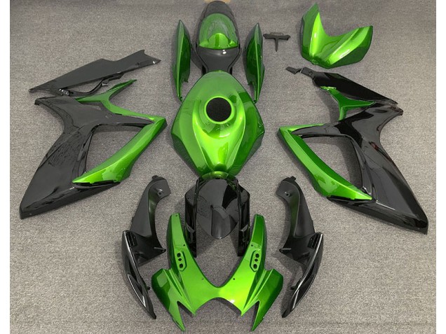 Hellgrün & Schwarz 2006-2007 Suzuki GSXR 600-750 Motorrad Verkleidung Hellgrün & Schwarz 2006-2007 Suzuki GSXR 600-750 Motorrad Verkleidung