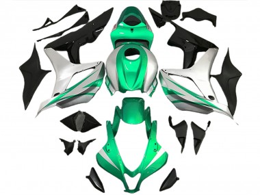 Hellgrün & Silber OEM Stil 2007-2008 Honda CBR600RR Motorrad Verkleidung