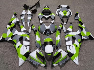 Hellgrün Tarnung Einfarbig 2008-2016 Yamaha R6 Motorrad Verkleidung