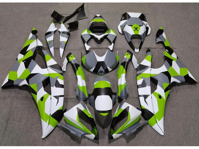 Hellgrün Tarnung Einfarbig 2008-2016 Yamaha R6 Motorrad Verkleidung Hellgrün Tarnung Einfarbig 2008-2016 Yamaha R6 Motorrad Verkleidung