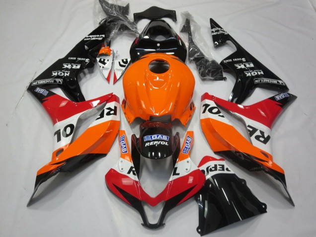 Hellorange Repsol 2007-2008 Honda CBR600RR Motorrad Verkleidung Hellorange Repsol 2007-2008 Honda CBR600RR Motorrad Verkleidung