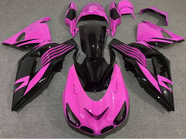 Hellpink 2006-2011 Kawasaki ZX14R Motorrad Verkleidung Hellpink 2006-2011 Kawasaki ZX14R Motorrad Verkleidung