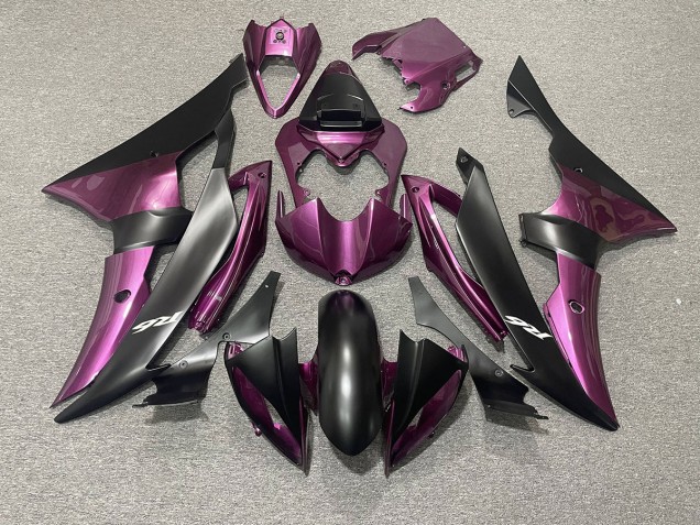 Hellviolett & Matt Schwarz 2008-2016 Yamaha R6 Motorrad Verkleidung Hellviolett & Matt Schwarz 2008-2016 Yamaha R6 Motorrad Verkleidung
