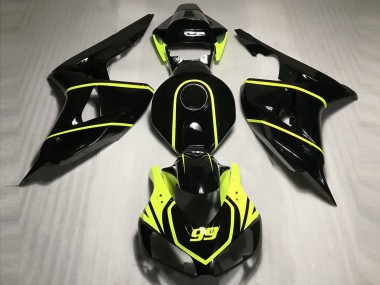 High Viz & Schwarz Cbr 2006-2007 Honda CBR1000RR Motorrad Verkleidung