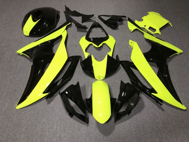 High Viz & Schwarz Custom 2008-2016 Yamaha R6 Motorrad Verkleidung High Viz & Schwarz Custom 2008-2016 Yamaha R6 Motorrad Verkleidung