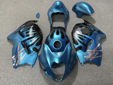 Himmelblau & Schwarz 1997-2007 Suzuki GSXR 1300 Motorrad Verkleidung