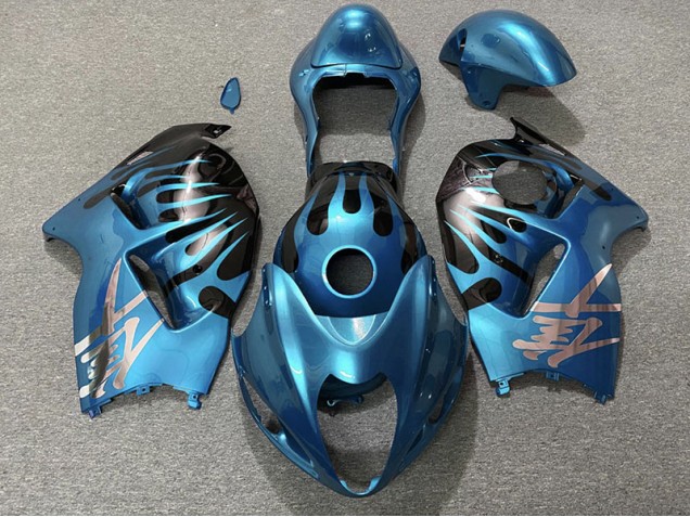 Himmelblau & Schwarz 1997-2007 Suzuki GSXR 1300 Motorrad Verkleidung Himmelblau & Schwarz 1997-2007 Suzuki GSXR 1300 Motorrad Verkleidung