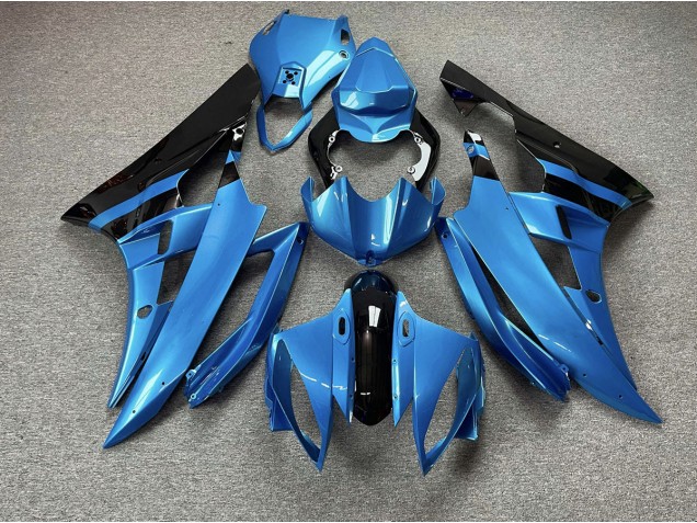 Himmelblau & Schwarz 2006-2007 Yamaha R6 Motorrad Verkleidung Himmelblau & Schwarz 2006-2007 Yamaha R6 Motorrad Verkleidung