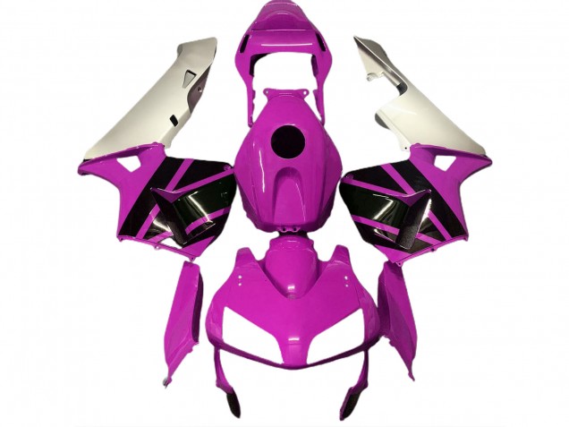Hot Pink & Matt Silber 2003-2004 Honda CBR600RR Motorrad Verkleidung