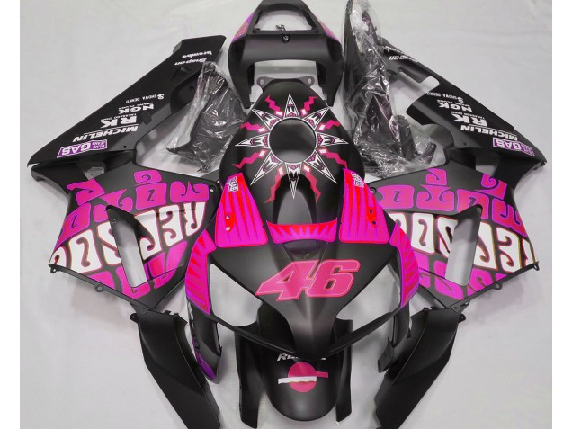 Hot Pink Rossi Repsol 2003-2004 Honda CBR600RR Motorrad Verkleidung Hot Pink Rossi Repsol 2003-2004 Honda CBR600RR Motorrad Verkleidung