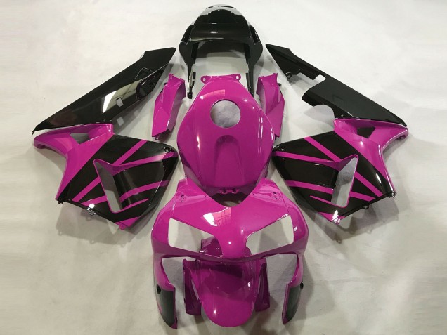 Hot Pink & Schwarz Glänzend 2003-2004 Honda CBR600RR Motorrad Verkleidung Hot Pink & Schwarz Glänzend 2003-2004 Honda CBR600RR Motorrad Verkleidung