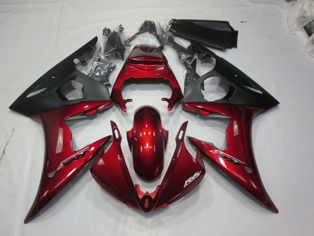 Kastanienbraun Rot 2005 Yamaha R6 Motorrad Verkleidung Kastanienbraun Rot 2005 Yamaha R6 Motorrad Verkleidung