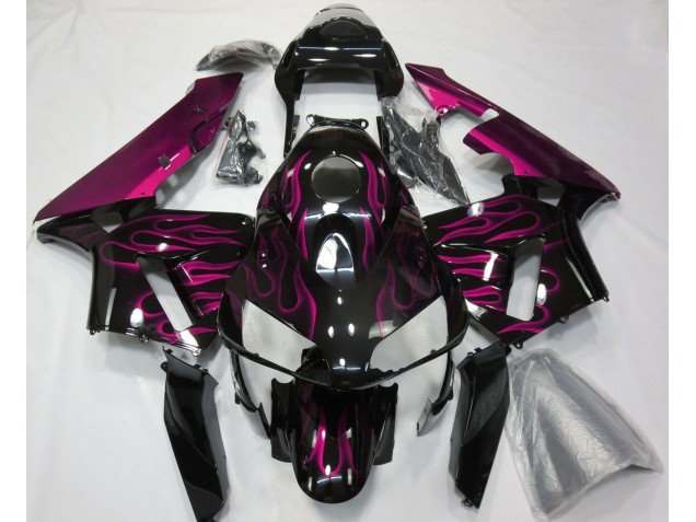 Knallpink Flamme 2003-2004 Honda CBR600RR Motorrad Verkleidung Knallpink Flamme 2003-2004 Honda CBR600RR Motorrad Verkleidung