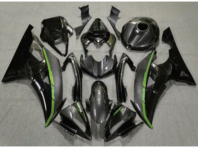 Kohlefaser & Grün 2008-2016 Yamaha R6 Motorrad Verkleidung Kohlefaser & Grün 2008-2016 Yamaha R6 Motorrad Verkleidung
