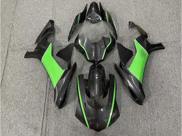 Kohlefaser & Grün 2015-2019 Yamaha R1 Motorrad Verkleidung Kohlefaser & Grün 2015-2019 Yamaha R1 Motorrad Verkleidung